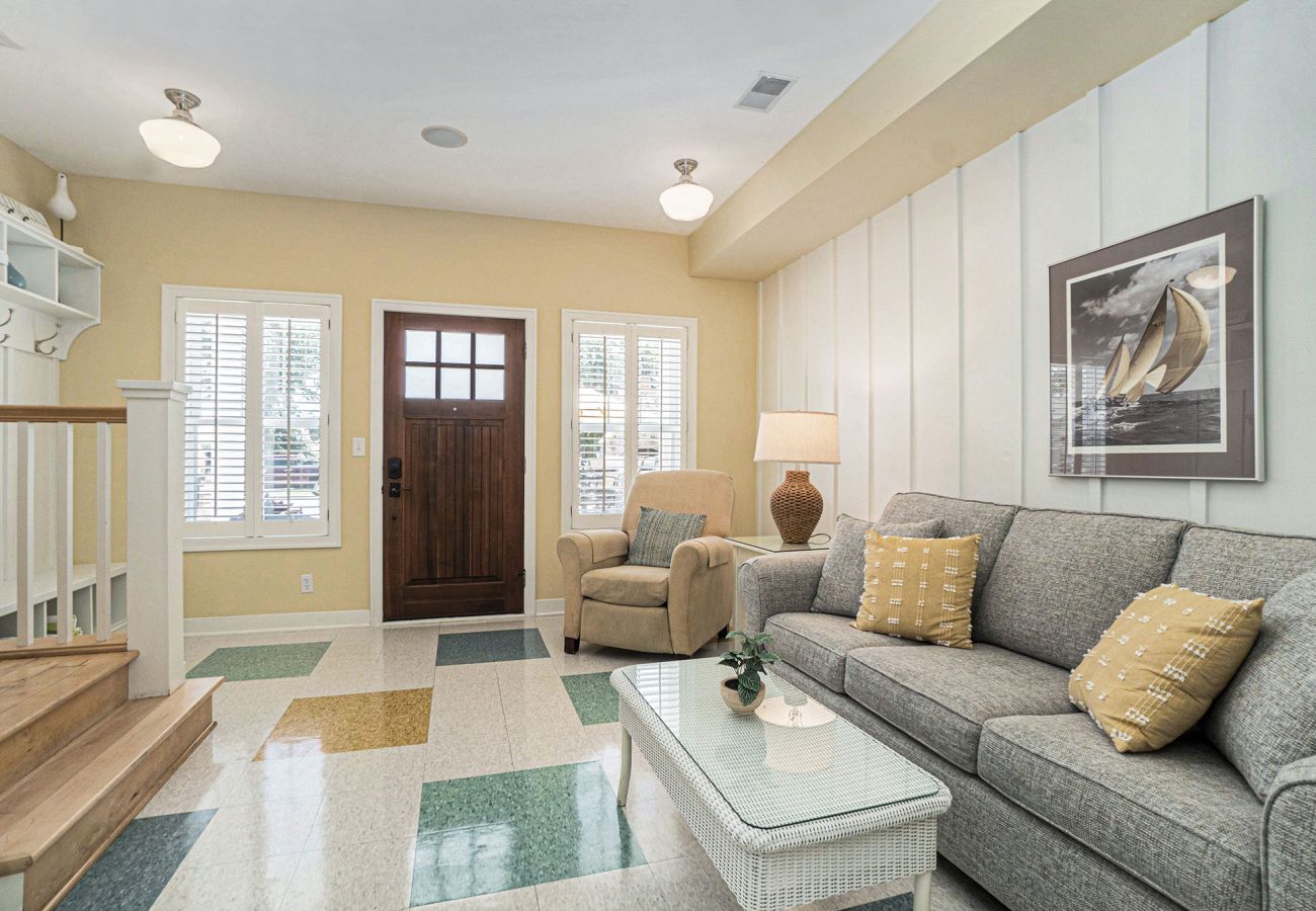 First floor living room and staircase